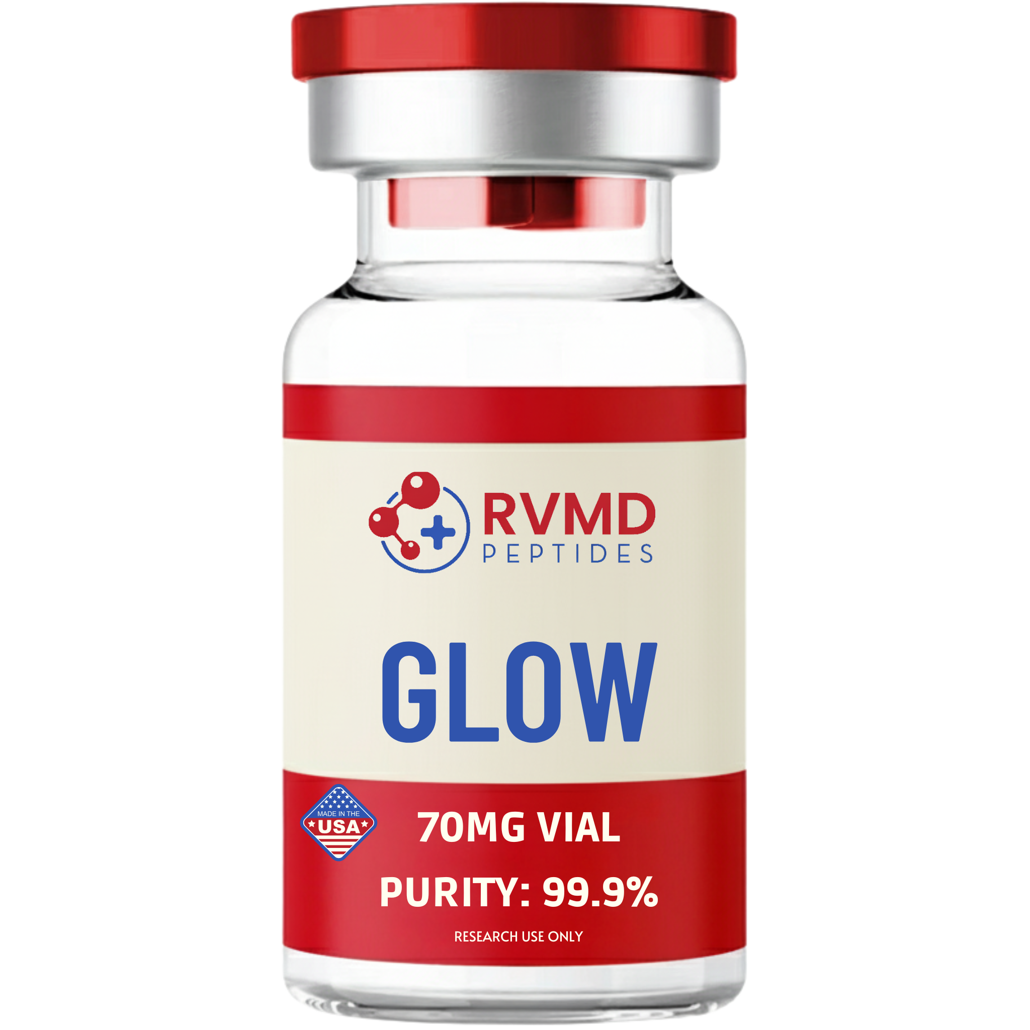 GLOW (BPC-157 10mg + GHK-CU 50mg+ TB500 10mg)